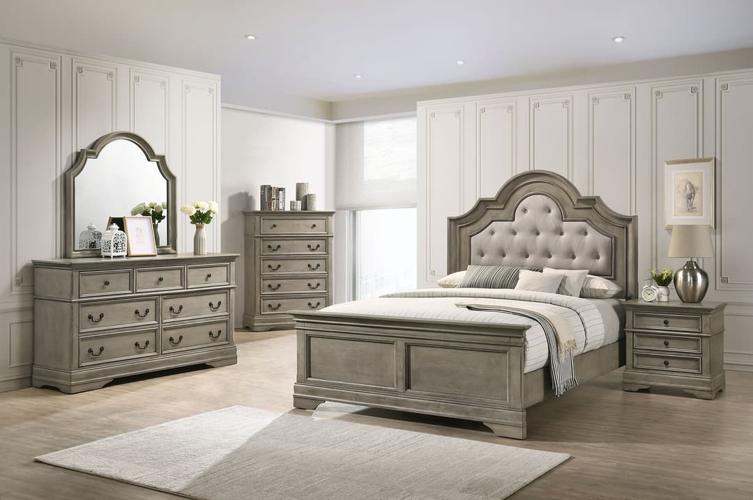 Manchester 5-piece Queen Bedroom Set Wheat Brown